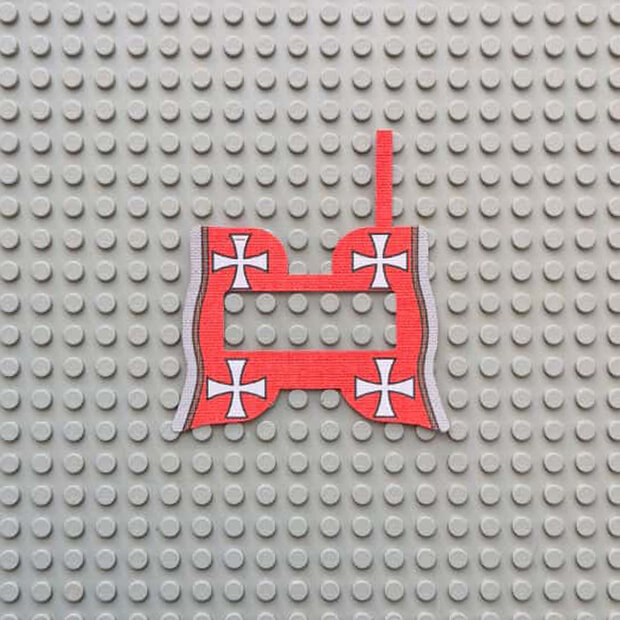 Custom Cloth - Barding with Smooth Edge and Templars Cross