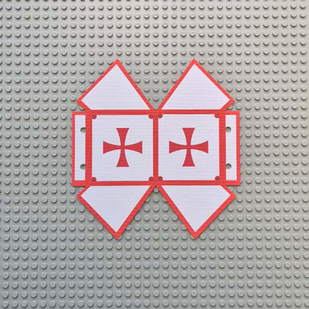 Custom Cloth - Castle Tent met Templar Kruis