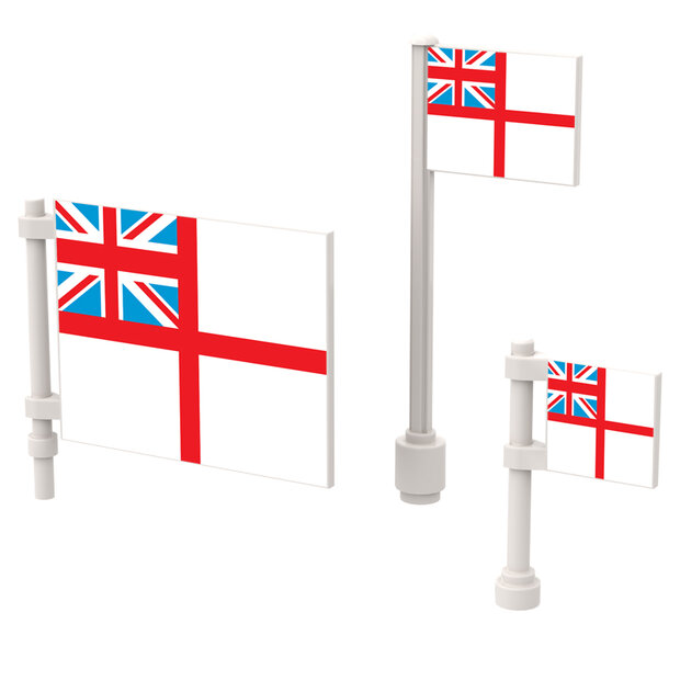 Custom Sticker - Flags - British White Ensign