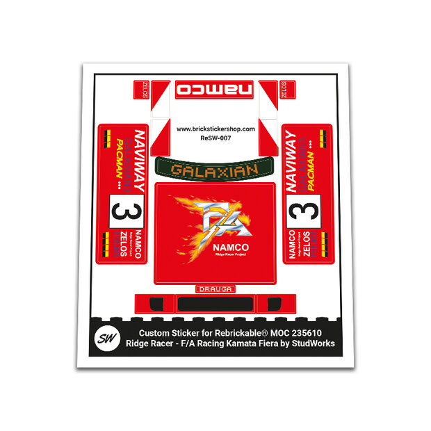 Custom Sticker - Ridge Racer - F/A Racing Kamata Fiera V2 by StudWorks