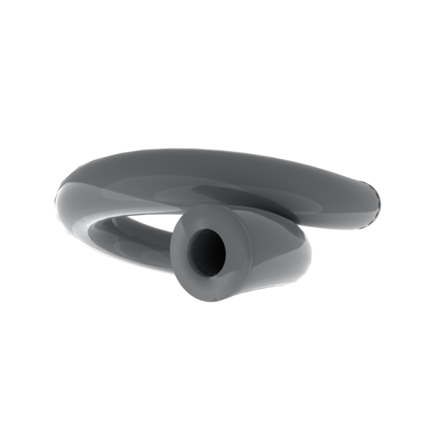 Replacement Pneumatic Hose/Tube - Dark Grey - ID 2mm / OD 4 mm / per 100cm