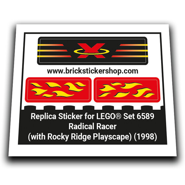 Replacement Sticker for Set 6589 - Radical Racer (with Rocky Ridge Playscape)