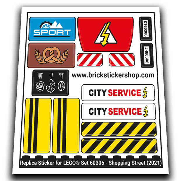 Replacement Sticker for Set 60306 &ndash; Shopping Street