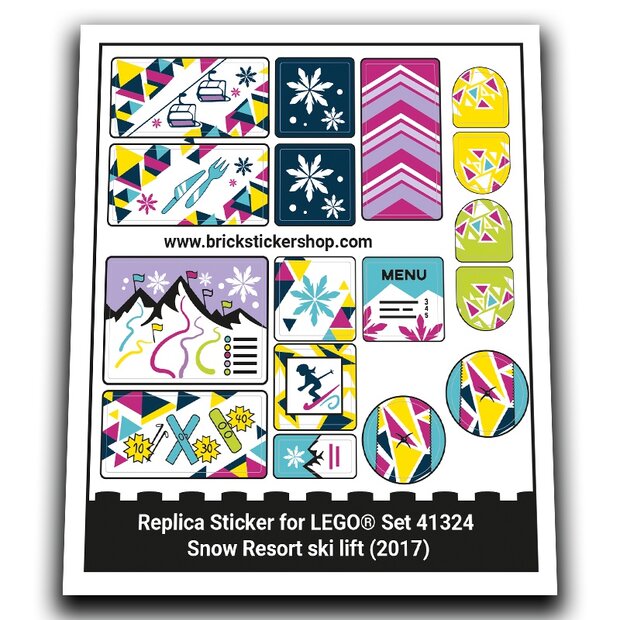 41324 - Snow Resort Ski Lift - L0041324 - Afbeelding 1