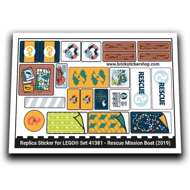 41381 - Rescue Mission Boat - L0041381 - Afbeelding 1