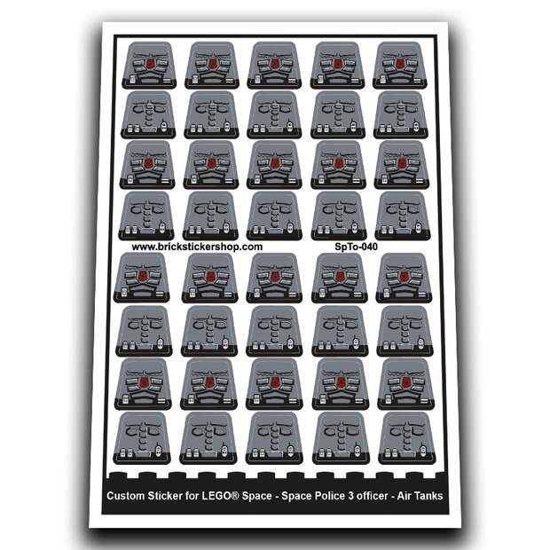 SpTo-040 - Space Police 3 Officer - Air Tanks - SpTo-040 - Afbeelding 1