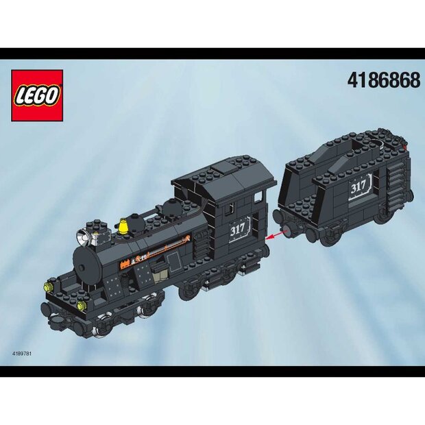 4186868 - Large Train Engine with Tender Black - L4186868 - Afbeelding 2