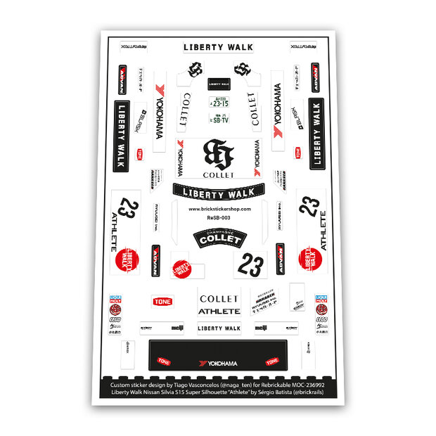 Custom Sticker - Nissan S15 Silvia LB-Super Silhouete ATHLETE by Sergio_Batista