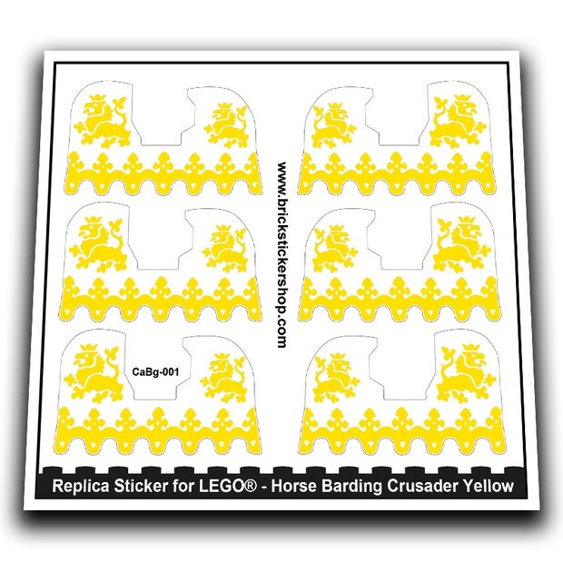 Horse Barding, Crusader Yellow - CaBg-001 - Afbeelding 1