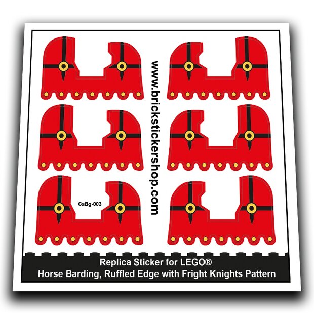 Horse Barding, Fright Knights Pattern - CaBg-003 - Afbeelding 1