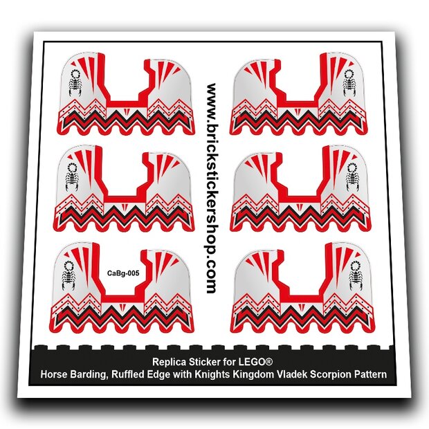 Horse Barding, Kingdom Vladek Scorpion Pattern - CaBg-005 - Afbeelding 1