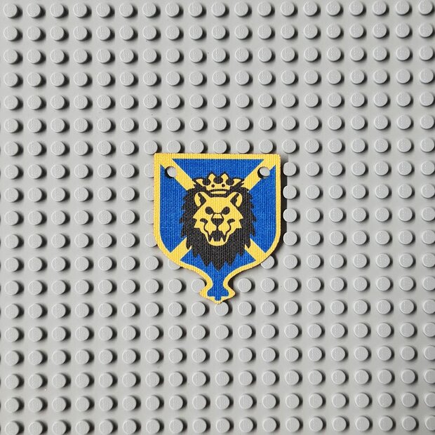 Cloth Hanging 4 x 5 with Knights Kingdom Lion Head Pattern - CaBa-001 - Afbeelding 1