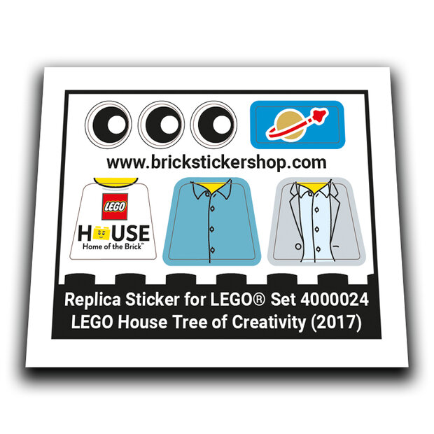 Replacement Sticker for Set 4000024 - LEGO House Tree of Creativity