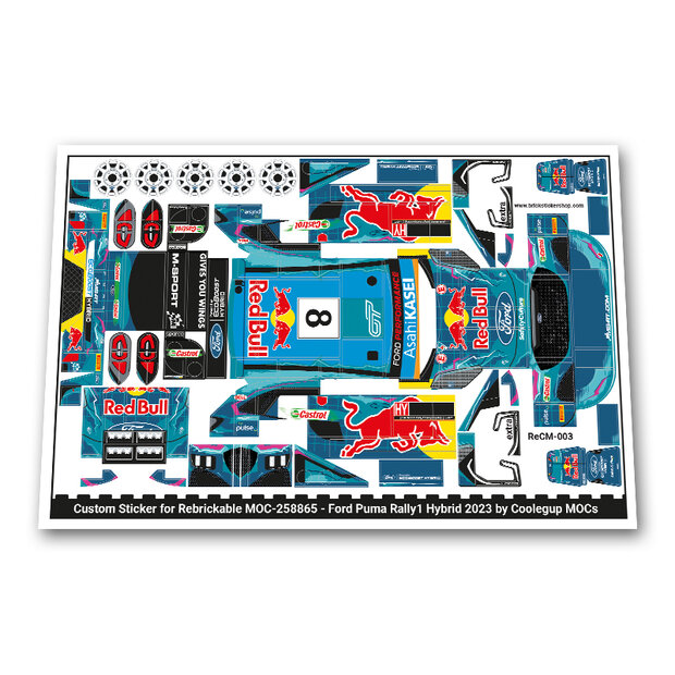 Custom Sticker - Ford Puma Rally1 Hybrid 2023 by Coolegup MOCs