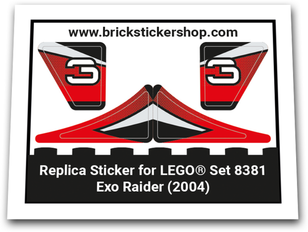 Replacement Sticker for Set 8381 - Exo Raider