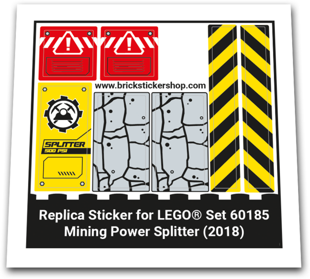 Replacement Sticker for Set 60185 - Mining Power Splitter