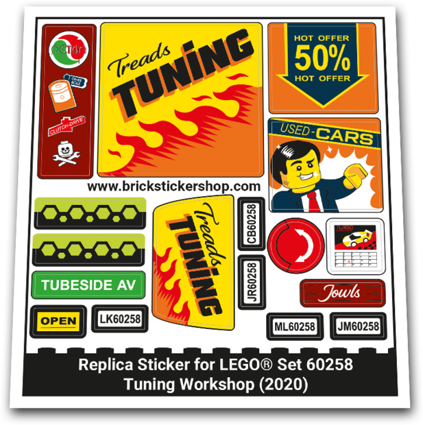 Replacement Sticker for Set 60258 - Tuning Workshop