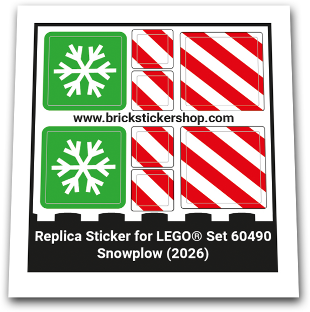 Replacement Sticker for Set 60490 - Snowplow