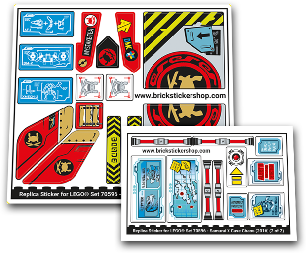 Replacement Sticker for Set 70596 - Samurai X Cave Chaos