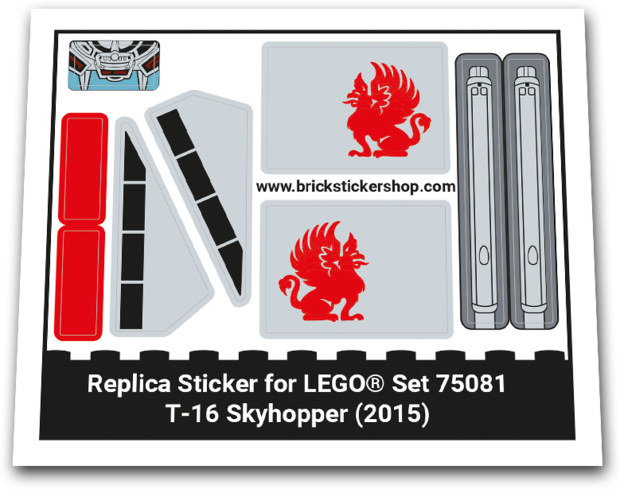 Replacement Sticker for Set 75081 - T 16 Skyhopper