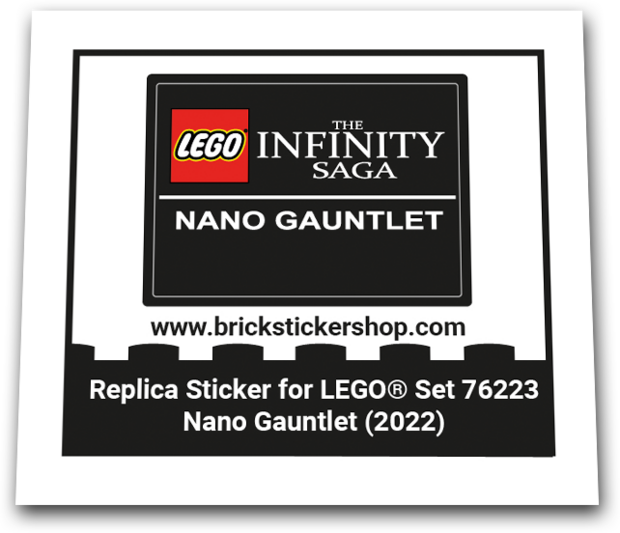 Replacement Sticker for Set 76223 - Nano Gauntlet