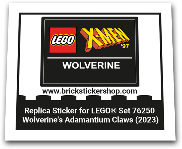 Replacement Sticker for Set 76250 - Wolverine's Adamantium Claws