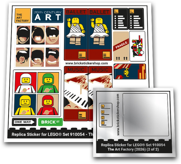 Replacement Sticker for Set 910054 - The Art Factory