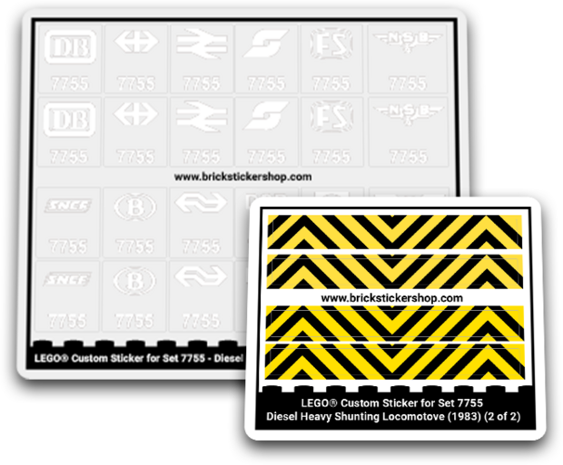 Replacement Sticker for Set 7755 - Diesel Heavy Shunting Locomotive