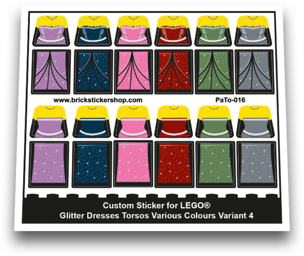 Glitter Dresses Various Colours Variant 4 - PaTo-016 - Afbeelding 1