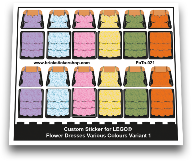 Flower Dresses Various Colours Variant 1 - PaTo-021 - Afbeelding 1