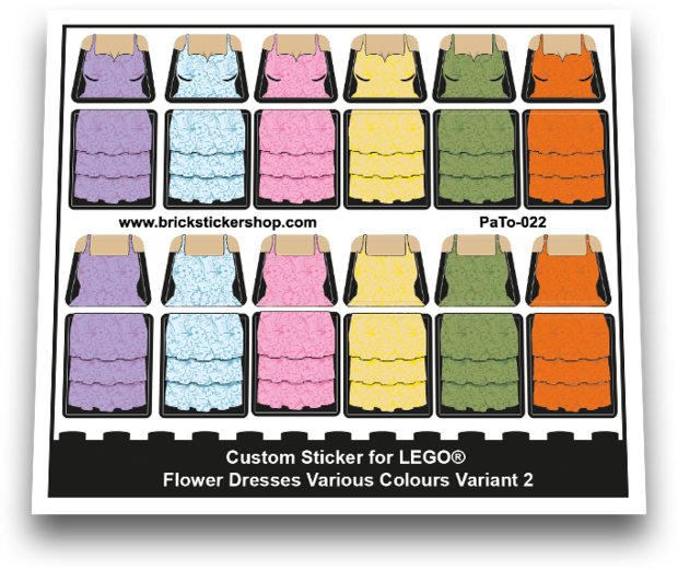 Flower Dresses Various Colours Variant 2 - PaTo-022 - Afbeelding 1