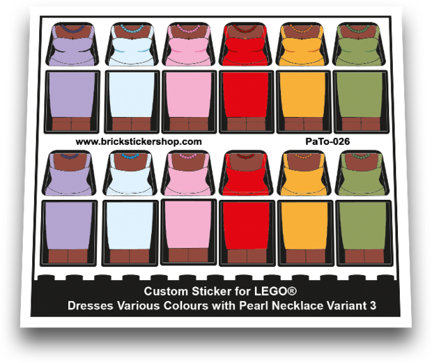 Dresses Various Colours with Pearl Necklace Variant 3 - PaTo-027 - Afbeelding 1