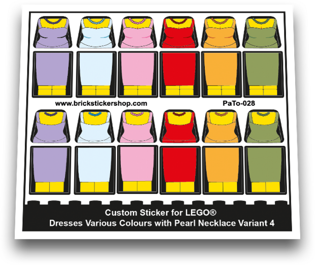 Dresses Various Colours with Pearl Necklace Variant 4 - PaTo-028 - Afbeelding 1
