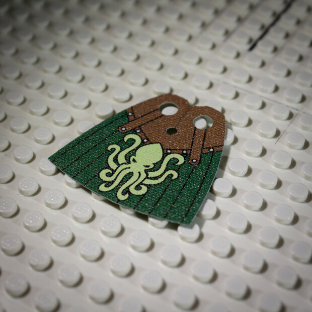 Custom Textile for Standard Cape with Kraken Knights Pattern
