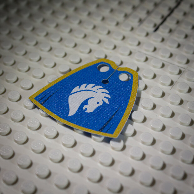 Custom Textile for Standard Cape with Horse Knights Pattern