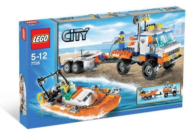 LEGO 7726 - Coast Guard Truck with Speed Boat