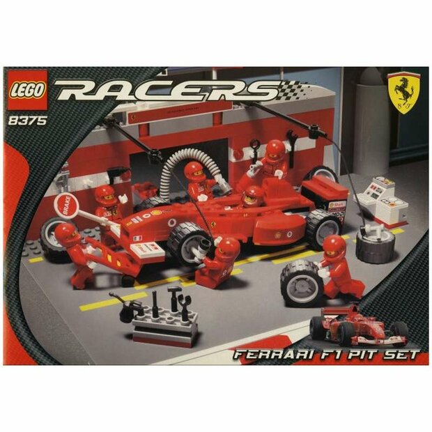 Ersatzaufkleber f&uuml;r Set 8375 - Ferrari F1 Pit Set