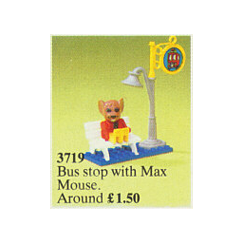 Lego Set 3719 - Bus Stop (1987)