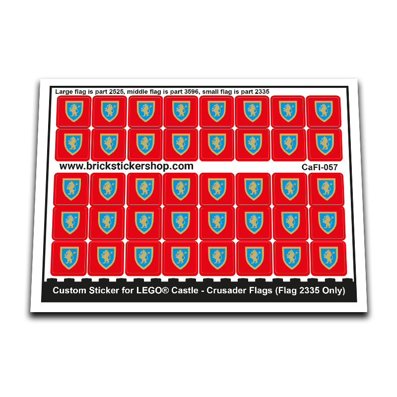 Custom Sticker - Crusader Flags (Flag 2335 Only)