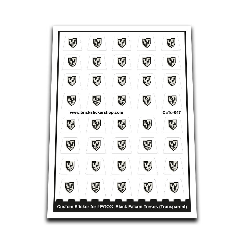 Custom Sticker - Black Falcon Torsos (Transparent)