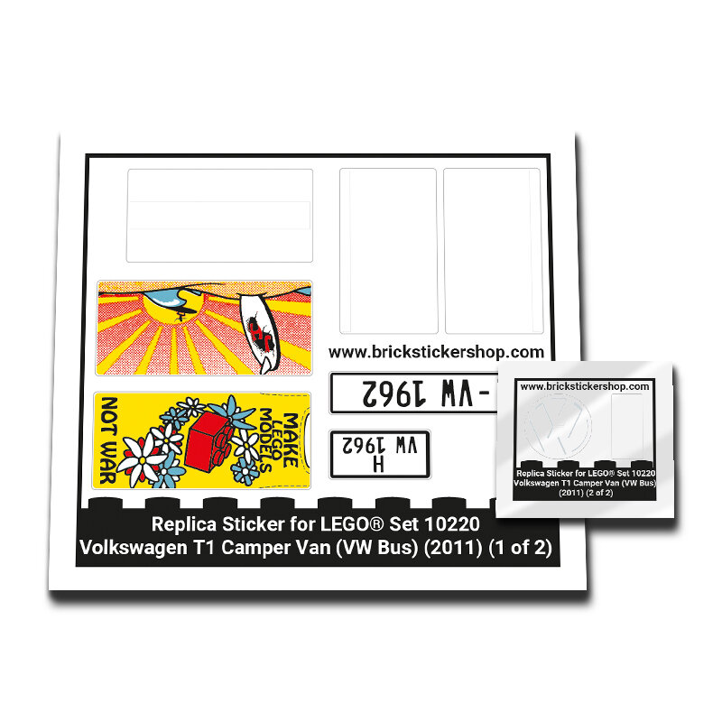 Lego 10220 stickers deals