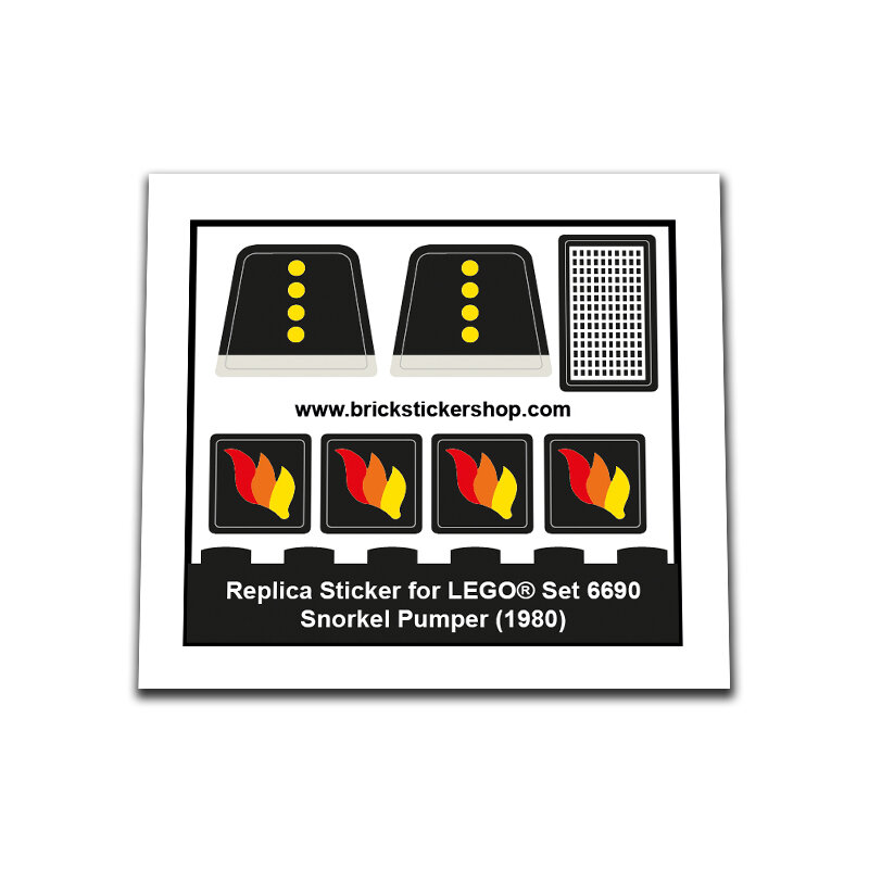 Replica Sticker voor Set 6690 - Snorkel Pumper