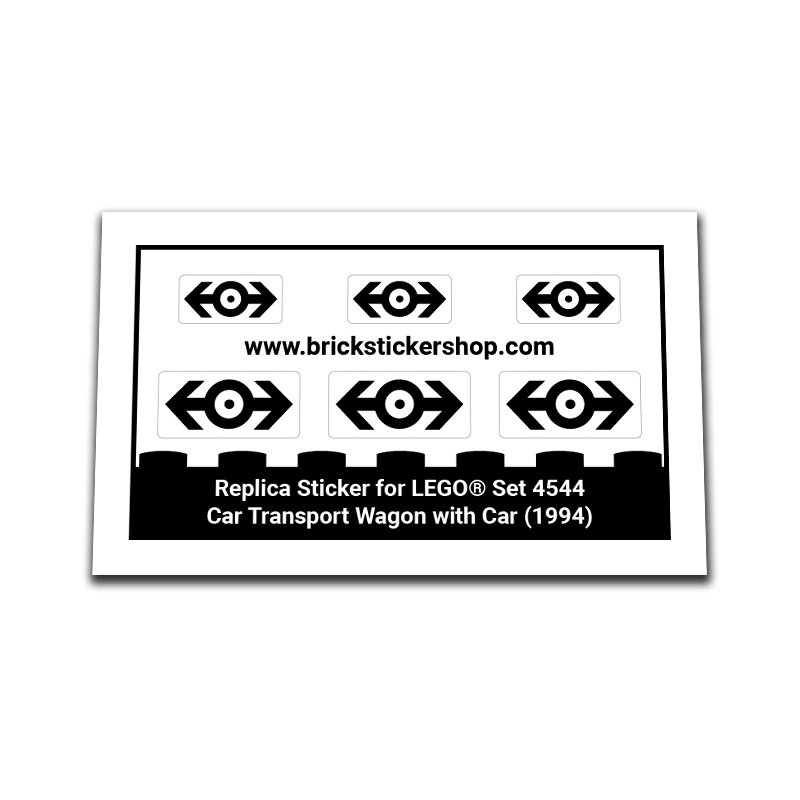 Replica Sticker voor Set 4544 - Car Transport with Car