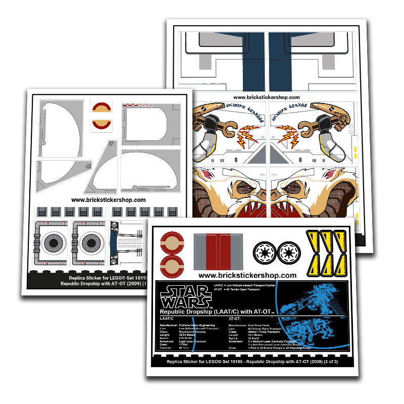 LEGO Sticker High Quality Replacement Brickstickershop BrickStickerShop