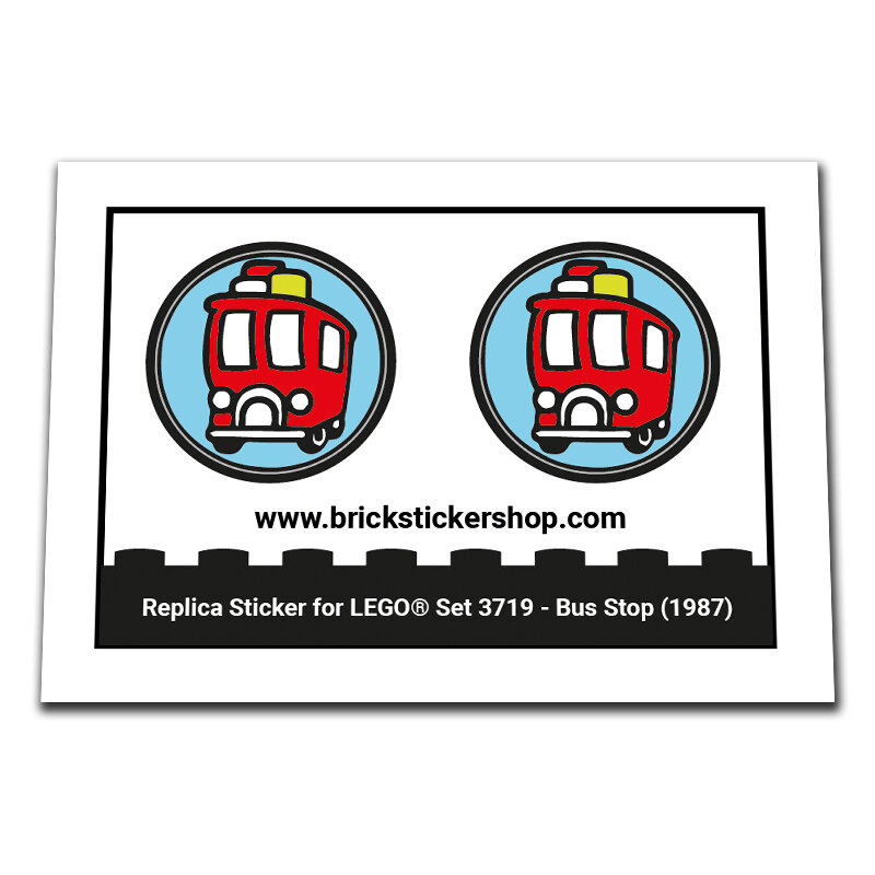 Replacement Sticker for Set 3719 - Bus Stop