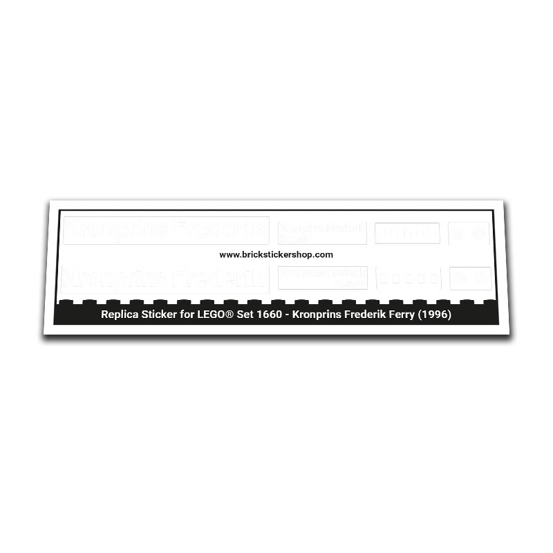 Replacement Sticker for Set 1660 - Kronprins Frederik Ferry