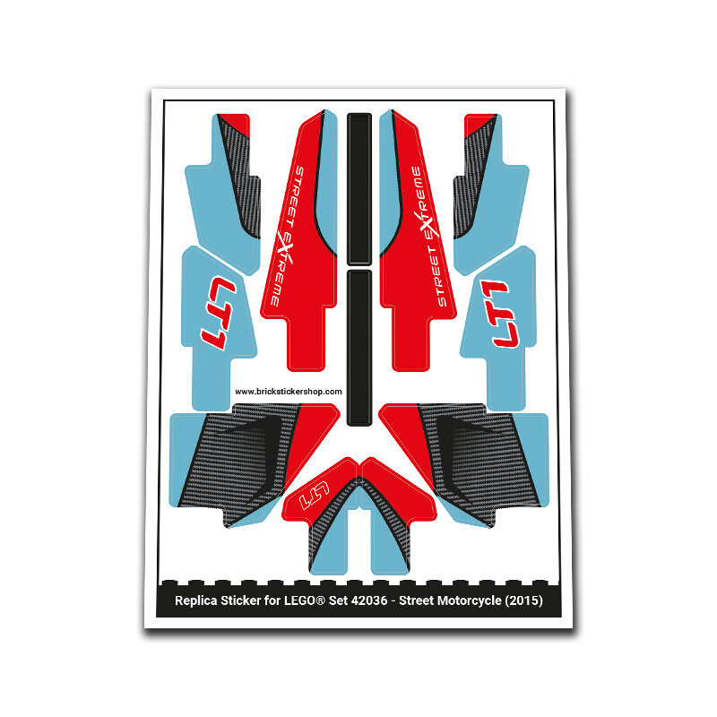 Replacement Sticker for Set 42036 - Street Motorcycle