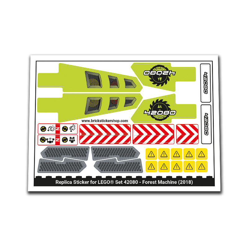 Replica Sticker voor Set 42080 - Forest Machine