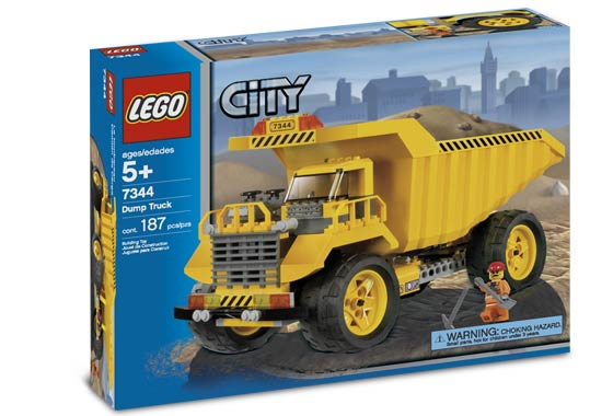 Replica Sticker voor Set 7344 - Dump Truck