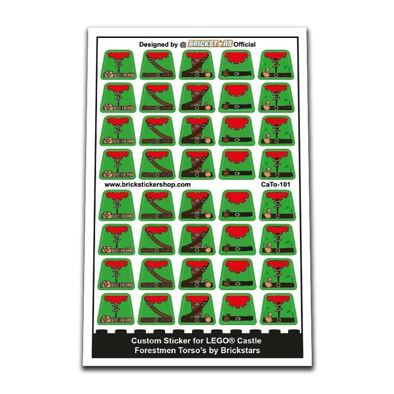 Custom Sticker - Forestmen Torsos by Brickstars
